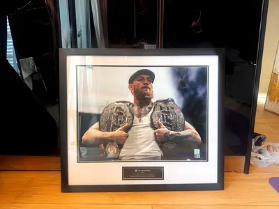 Conor McGregor Signed UFC Championship Photo – Authentic Autograph + Certificate