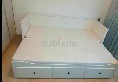 IKEA Hamnes day bed with 2 mattress and