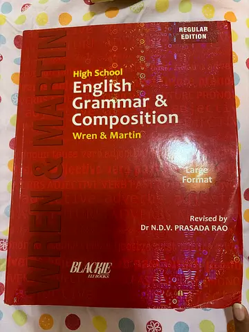 High School English Grammar & Composition by Wren & Martin (Regular Edition) - Good Condition