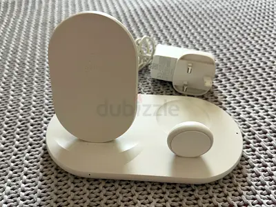Belkin 3-in-1 Wireless Charger Stand (Phone + Watch + Earbuds) - White