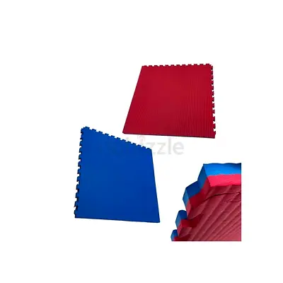 Tatami EVA Foam Mat 104X104X4CM Blue/Red | Interlocking Exercise & Martial Arts - Brand New