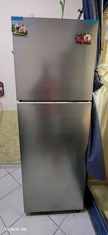 Stainless steel top-freezer refrigerator - good working condition
