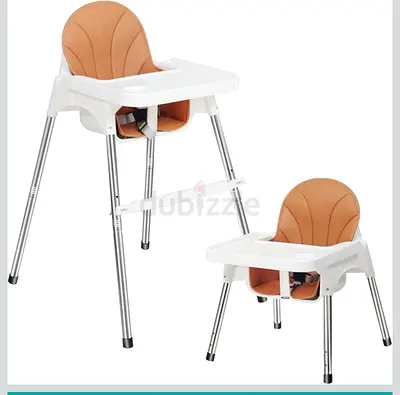 Convertible High Chair — 2-in-1 Adjustable Baby Feeding Chair (Removable Tray)