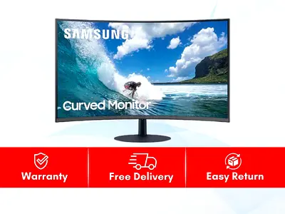 Samsung 32 Inch Curved Monitor | 75Hz | Full HD Monitor | C32T550F | Warranty | Free Delivery