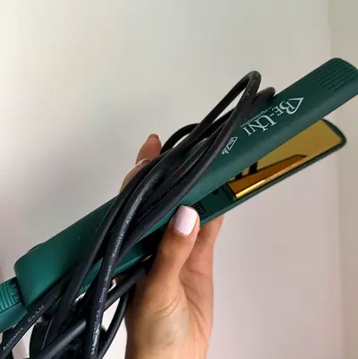 Hair Straightener Gold and Green Luxury