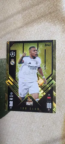 Kylian Mbappé Topps 100 Club Trading Card — Real Madrid