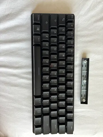 Compact 60% Mechanical Keyboard (missing top row module) - Black