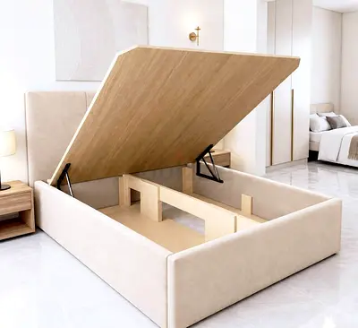 Brand new Queen size Hydrolic Storage bed including Mattress Available