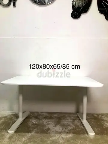IKEA BEKANT Height Ajdustable Study desk (120x80x65 cm)