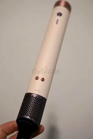 urgent hs08 Cordless hair styler / dryer - slim wand, light pink (used) dyson