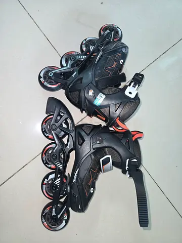 Size 29-32 Adjustable Inline Roller Skates - Good Condition