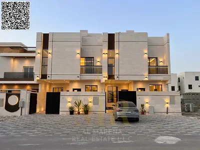 Villa for sale in Al Helio, Ajman: 5 master bedrooms plus a roof terrace | AED 1.4 million (fees included); freehold ownership for all nationalities.