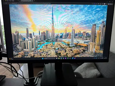LG 23.8 inch IPS monitor delivers 1920x1080 Full HD resolution at 100Hz for desktop computing