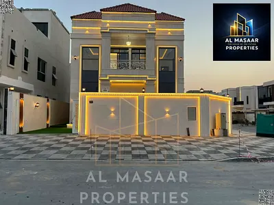 Luxury Corner Villa for Sale in Al Helio 2 – Ajman | Two Floors Plus Roof | Stone Facade | Corner P