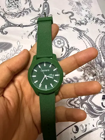Green Lacoste Men's Casual Watch - Good Working Condition