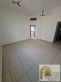 One-bedroom apartment with a living room available for annual rent in the Al Butina area of Sh