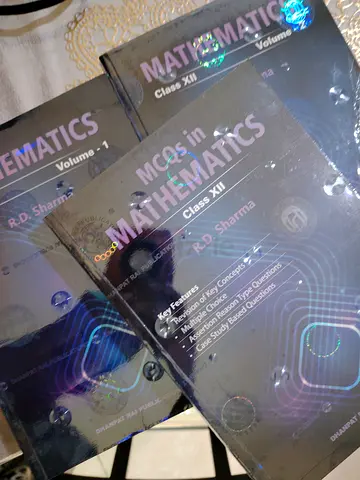 Set of R.D. Sharma MCQs in Mathematics Class XII (Volumes 1,2 and MCQ set)
