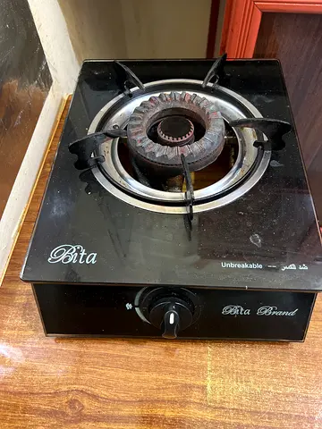 single burner stove with gas cylinder