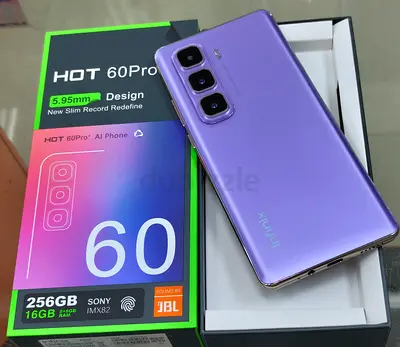 Infinix HOT 60 Pro - 256GB, 16GB RAM, Purple (Like New)