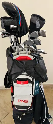 Used Ping golf clubs set with bag
