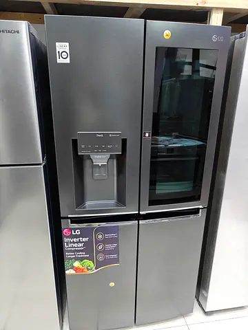 LG Side-by-Side Refrigerator with Water Dispenser and Door-in-Door (Grey)
