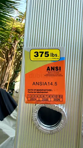 Heavy Duty Aluminium Extension Ladder - ANSI Rated 375 lbs, Good Condition