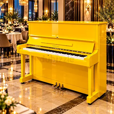 Yamaha U3 Upright Piano -Yellow