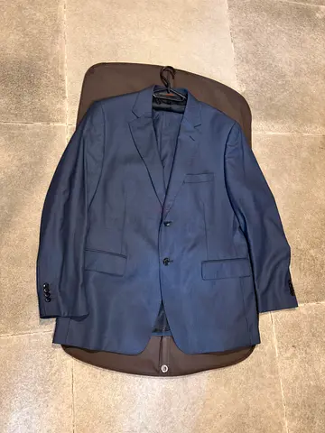 Louis Féraud Paris Blue Wool Blend Suit – EU 56