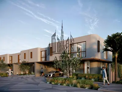Townhouse in Al Tay Hills, Sharjah, featuring a prime location in a premium community with beautiful nature, privacy, modern living, and excellent ame