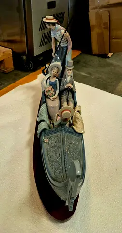 Lladro Venice Vintage-style Porcelain Gondola Figurine