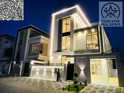 High-quality finish villa (first occupancy), featuring spacious rooms with built-in wardrobes, located directly behind Al Hamidiya Park.