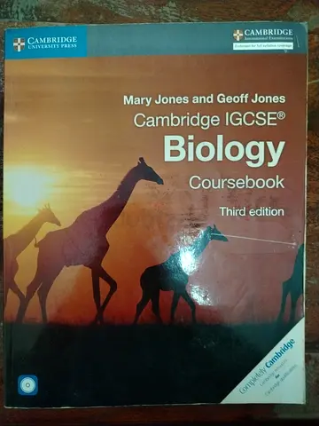 Cambridge IGCSE Biology Coursebook (Third edition) by Mary Jones & Geoff Jones