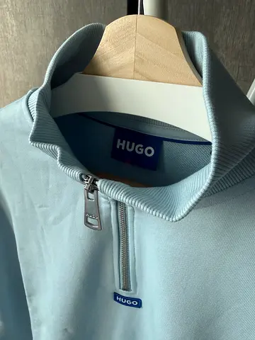 Hugo Boss light blue zip-up sweatshirt/track jacket XL