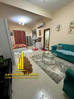 Luxury Studio – Second Occupant – Separate Kitchen & Open Balcony Fully Furnished ✨ Ajman, Liw