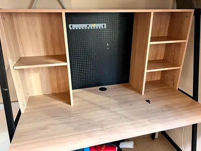 Study & computer table with shelves