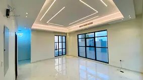 Ajman Al Haliyo 2, a new villa for annual rent, 5 master bedrooms and a majlis, new finishes and a d