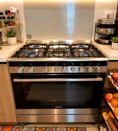 Siemens 5 Burner Cooker Range 90x60cm Full Gas