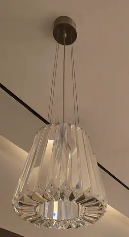 2 x crystal pendant chandelier - excellent condition