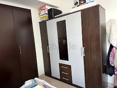 5-door wardrobe with mirror and drawers - good condition