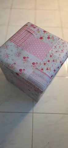 Floral Patchwork Ottoman / Storage Box