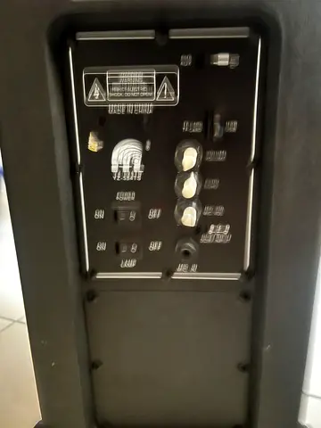 Powered Floor Speaker/Subwoofer with Built-in Controls