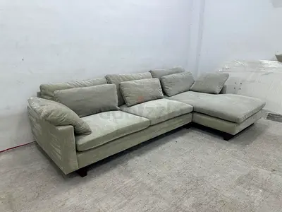 Like new condition west elm lshape sofa