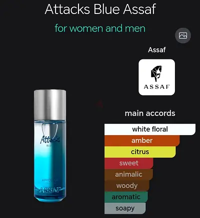 Assaf Attacks Blue Perfume - 200ml (New/Sealed)
