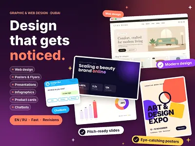 Freelance Graphic & Web Designer – Websites, Presentations, Posters