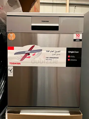 New Toshiba Dishwasher 14-Place Settings with 3-Tray’s Dishwasher DW-14F6ME(SS)-G with Box