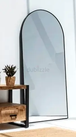 FREE Full-length Arch Floor Mirror with Slim Black Frame
