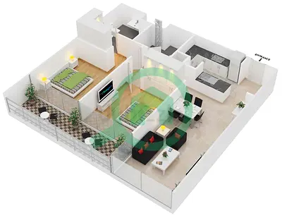 Type A LARGE 2 BHK For Sale | VASTU | Al Ain Road Facing | Direct from LL