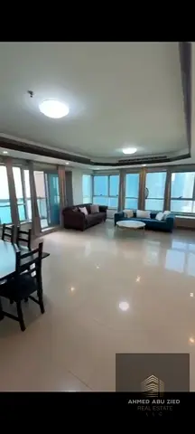 2-Bedroom Apartment with Living Room for Annual Rent – ​​Corniche Tower, Ajman | Side View
