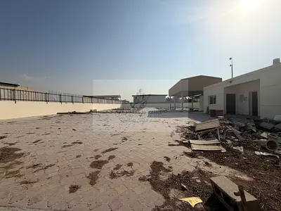 Industrial Land for Rent in Al Sajaa | 20,000 Sq Ft | Interlock Flooring & 32 KW Electricity