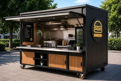 Modern Fast Food Kiosk Design | Fast Food Kiosk For Sale